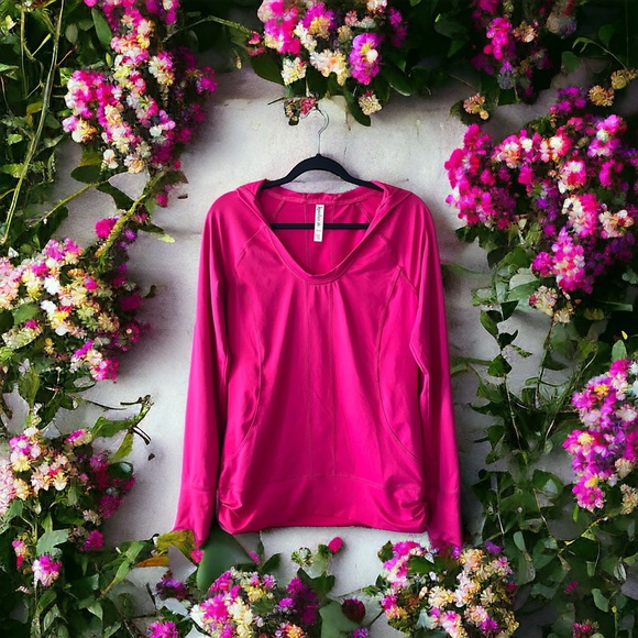 Kyodan Bright Pink l/s Athletic Hoodie sz M - Picture 2 of 8